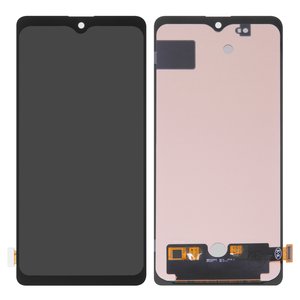 Pantalla LCD puede usarse con Samsung A715 Galaxy A71, negro, sin marco, High Copy, con borde ancho, OLED 