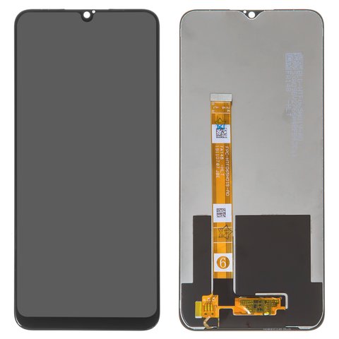 Pantalla LCD puede usarse con Realme 5i, 6i, negro, sin marco, original vidrio reemplazado , RMX2030, RMX2040