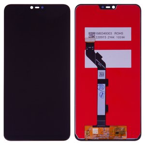 Pantalla LCD puede usarse con Xiaomi Mi 8 Lite 6.26", negro, sin marco, Copy, M1808D2TG