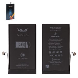 Batería Deji puede usarse con Apple iPhone 12 Pro, Li ion, 3.83 V , 3310 mAh, mayor capacidad, original IC