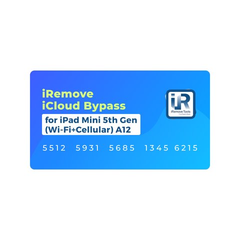 iRemove iCloud Bypass para iPad Mini 5th Gen Wi Fi+Cellular  A12