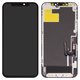 Pantalla LCD puede usarse con iPhone 12, iPhone 12 Pro, negro, con marco, AAA, (TFT), ZY, LTPS HD+