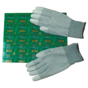 Антистатические перчатки Maxsharer Technology C0504 M с полиуретановым покрытием пальцев