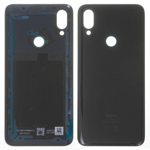 Задняя панель корпуса для Xiaomi Redmi 7, черная, M1810F6LG, M1810F6LH, M1810F6LI