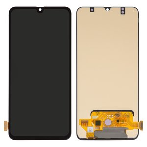 Дисплей для Samsung A705 Galaxy A70, чорний, без рамки, High Copy, original LCD size, OLED 