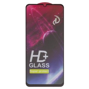 Защитное стекло All Spares для Xiaomi Poco C65, Redmi 13C, Redmi 13C 5G, совместимо с чехлом, Full Glue, черный, cлой клея нанесен по всей поверхности