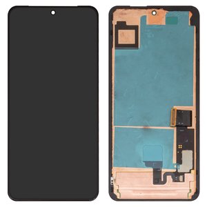 Дисплей для Google Pixel 8 Pro, чорний, з рамкою, Оригінал переклеєне скло , GC3VE, G1MNW