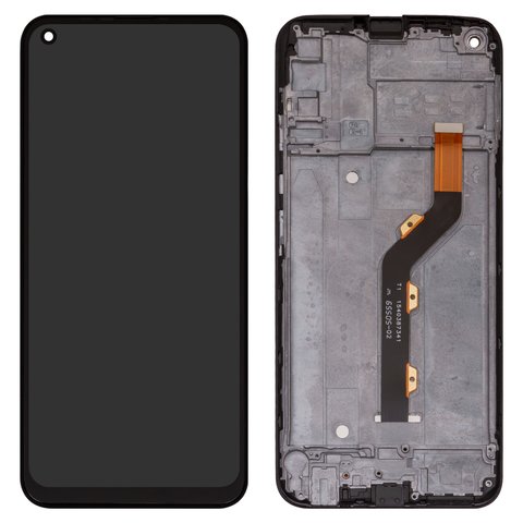 Дисплей для Tecno Spark 5 KE5, KD7S ; Infinix Hot 9 X655 , чорний, з рамкою, High Copy
