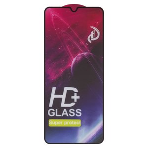 Защитное стекло All Spares для Xiaomi Poco C61, Redmi A3, Redmi A3x, совместимо с чехлом, Full Glue, черный