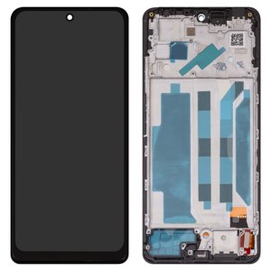 Дисплей для Xiaomi Redmi Note 12 Pro 4G, чорний, з рамкою, Сopy, TFT 