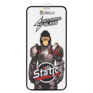 Захисне скло для Apple iPhone 11, iPhone XR, сумісне з чохлом, Full Glue, Anti Static, чорний, gorilla