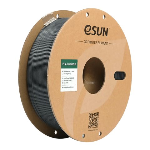 Філамент для 3D принтера eSUN PLA Luminous Cored Green, 1 кг