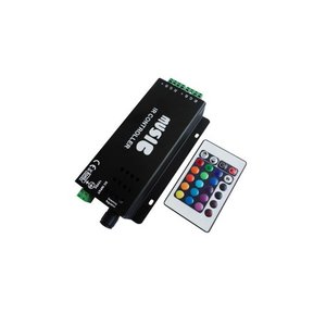 Контроллер звуковой с ИК пультом HTL-031 (RGB, 5050, 3528, 144 Вт) Контроллер звуковой с ИК пультом HTL-031 (RGB, 5050, 3528, 144 Вт)